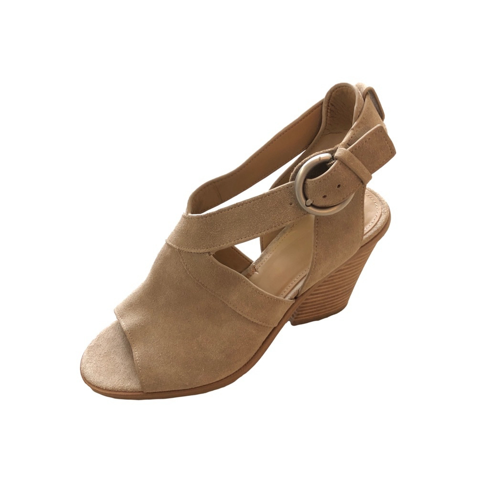 Marc Fisher Beige Suede Sandals Women's Size 8 5